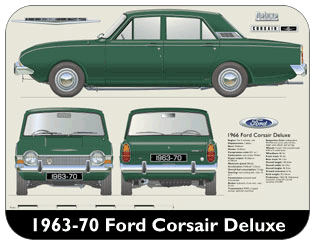Ford Corsair Deluxe 1963-70 Place Mat, Medium